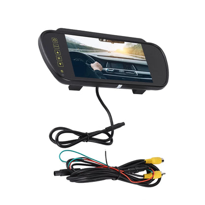 Durlclth Rearview Mirror-7inch Car Rearview Mirror LCD Auto Dimming Monitor Rear View Camera With Bracket