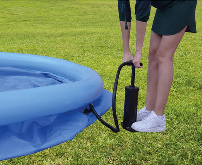 Avenli 12014 5.5 Foot X 20 Inch 1 To 2 Person Capacity Prompt Set Kids Above Ground Inflatable Outdoor Backyard Kiddie Swimming Pool, Blue