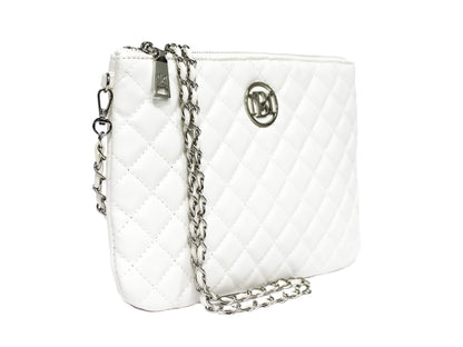 Badgley Mischka Off-White Wallet Size Body Bag