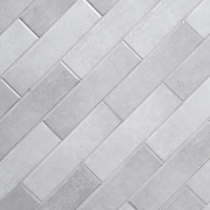 ft./Case). Glossy Ceramic Wall Tile (5.5 sq. x 12 in. MSI Renzo Sterling 3 in