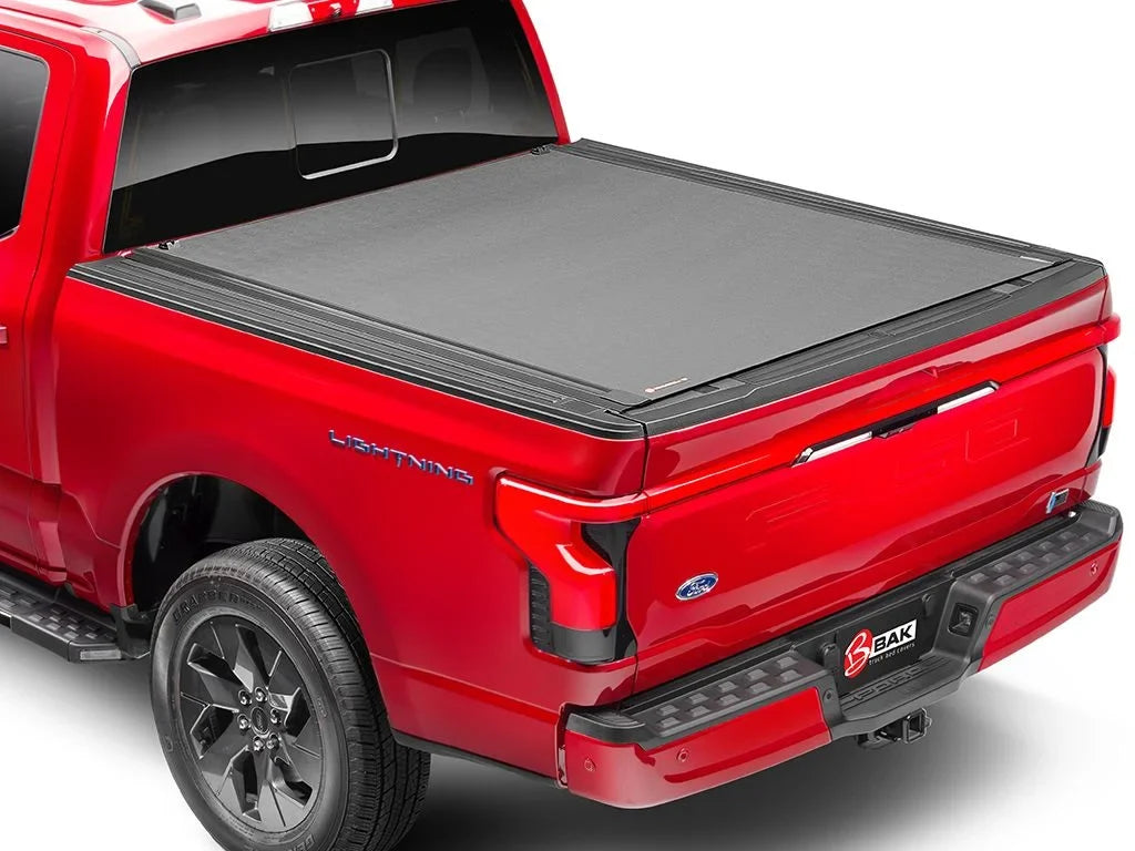 BAK by RealTruck Revolver X4s Hard Rolling Truck Bed Tonneau shield | 80131 | appropriate with 2019 - 2023 Chevy/GMC Silverado/Sierra, works w/ MultiPro/Flex tailgate 6' 7" Bed (79.4")