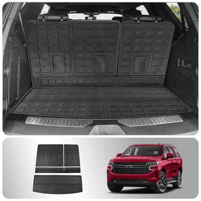Fit 2021-2023 Chevrolet Tahoe GMC Yukon Rear Trunk Mat Cargo Liner Back Seat protector Protector Chevy Tahoe Accessories