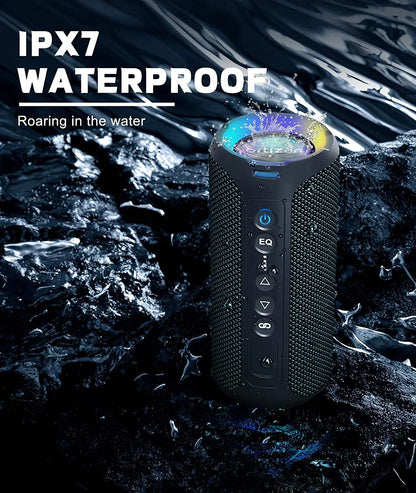 Bluetooth Speakers, Ortizan 40W Loud Stereo Portable Speaker, IPX7 Waterproof Speakers with Deep