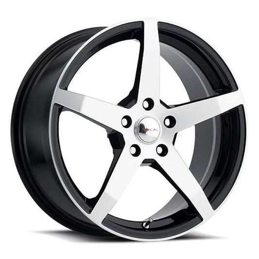 Focal 455U F-55 17x8 5x120 +35mm Black/Machined Wheel Rim 17" Inch