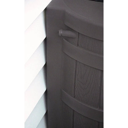Good Ideas Rain Wizard 50 Gallon Rain Barrel aqua Collector, Oak (2 Pack)
