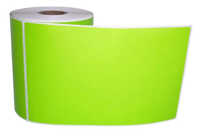 4 Rolls 4"x6" GREEN Color Direct Thermal Shipping Label appropriate with Zebra Eltron Printers