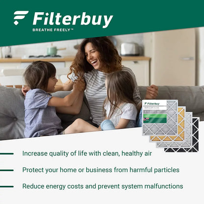 Filterbuy 16x36x1 MERV 11 Pleated HVAC AC Furnace Air Filters (12-Pack)