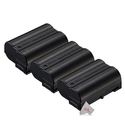 3X Vivitar  EN-EL15 Replacement Battery for  Z5 Z6 Z7 D500 D750 D780 D800 D7500 Digital Cameras