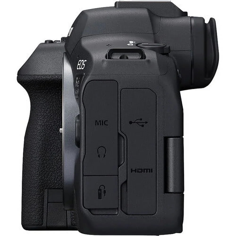 EOS R6 Mark II Mirrorless Camera (5666C002) +  RF 24-70mm Lens + 64GB Memory Card + Case + Corel Photo Software + LPE6 Battery + External Charger + Card Reader + More