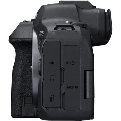 EOS R6 Mark II Mirrorless Camera (5666C002) +  RF 24-70mm Lens + 64GB Memory Card + Case + Corel Photo Software + LPE6 Battery + External Charger + Card Reader + More