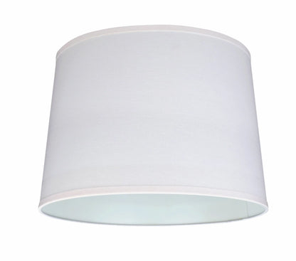 Aspen Creative 32326 Transitional Hardback Empire Shaped Spider Contruction Lamp Shade in White, 17" wide (15" x 17" x 12")