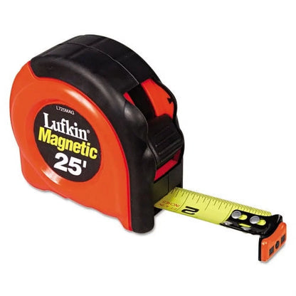 Cresent Lufkin L725MAG Tape Measure 25 ft L x 1 in W Blade Steel Blade Orange