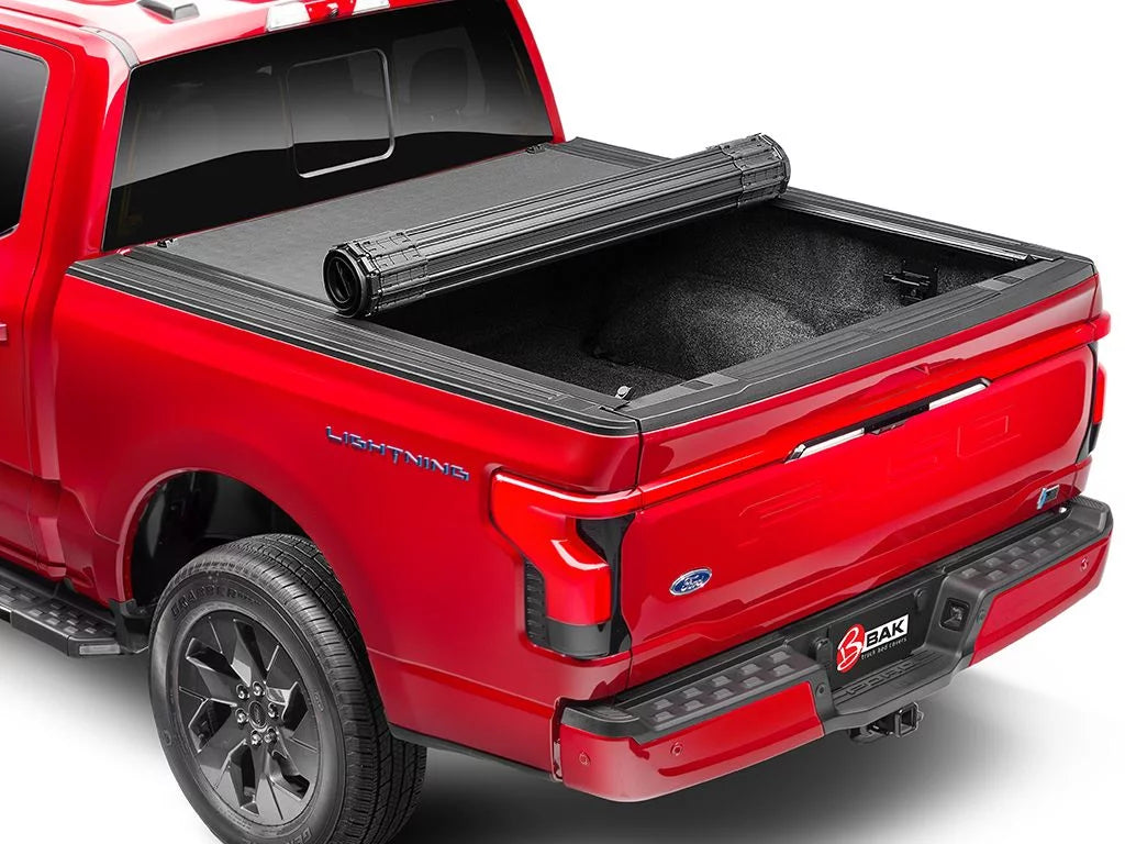 BAK by RealTruck Revolver X4s Hard Rolling Truck Bed Tonneau shield | 80131 | appropriate with 2019 - 2023 Chevy/GMC Silverado/Sierra, works w/ MultiPro/Flex tailgate 6' 7" Bed (79.4")