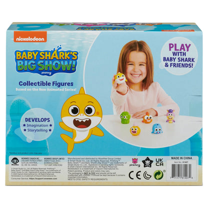 Baby Shark's Big Show! Collectible Figures, 6-Pack, Multicolor