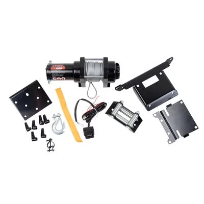 for Yamaha Kodiak 700 4x4 2016-2019. Winch with Wire Rope and Mount Plate 2500 lb