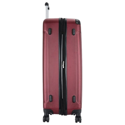 DUKAP INTELY PC/ABS Plastic 4-Wheel Spinner Luggage Wine (DKINT00L-WIN)