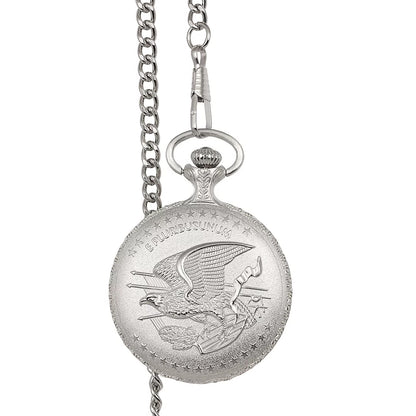 American Coin Treasures Moon Landing Eisenhower Bicentennial Dollar Men's Pocket Watch