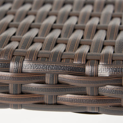 Emil Outdoor Multi-brown Wicker Rectangle Table
