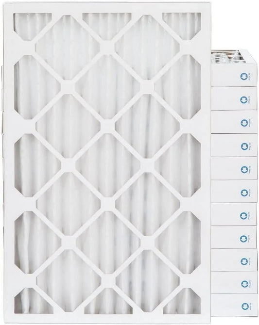 Actual Size: 15-1/2 x 24-1/2 x 1-3/4. Case of 12. Pamlico Air 16x25x2 MERV 8 Pleated AC Furnace Air Filters