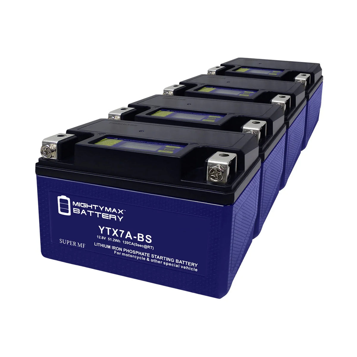 YTX7A-BS Lithium Replacement Battery suitable with Peugeot Scooter 50 Tweet Evo 2014 - 4 Pack