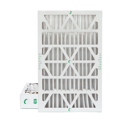 Actual Size: 11-3/8 x 23-3/8 x 3-3/4.. 2 Pack of 12x24x4 MERV 13 Pleated 4" Inch Air Filters by Glasfloss