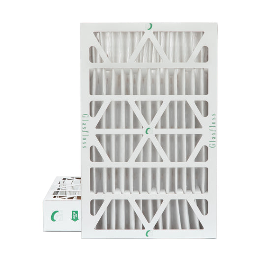 Actual Size: 11-3/8 x 23-3/8 x 3-3/4.. 2 Pack of 12x24x4 MERV 13 Pleated 4" Inch Air Filters by Glasfloss