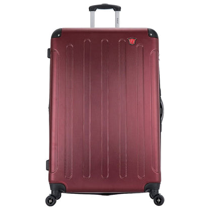 DUKAP INTELY PC/ABS Plastic 4-Wheel Spinner Luggage Wine (DKINT00L-WIN)