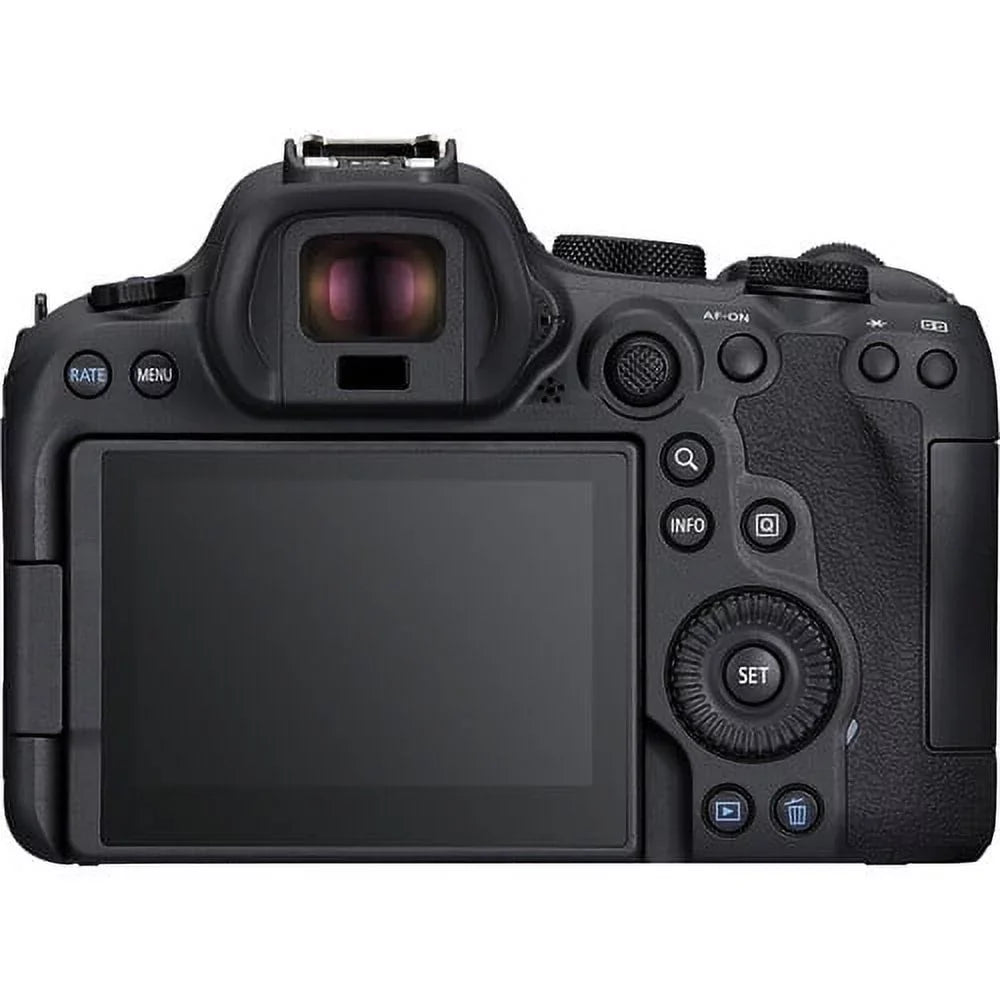 EOS R6 Mark II Mirrorless Camera (5666C002) +  RF 24-70mm Lens + 64GB Memory Card + Case + Corel Photo Software + LPE6 Battery + External Charger + Card Reader + More