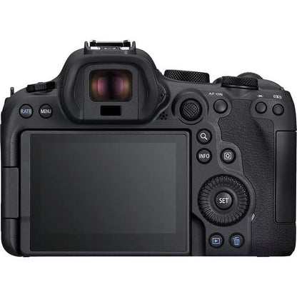 EOS R6 Mark II Mirrorless Camera (5666C002) +  RF 24-70mm Lens + 64GB Memory Card + Case + Corel Photo Software + LPE6 Battery + External Charger + Card Reader + More