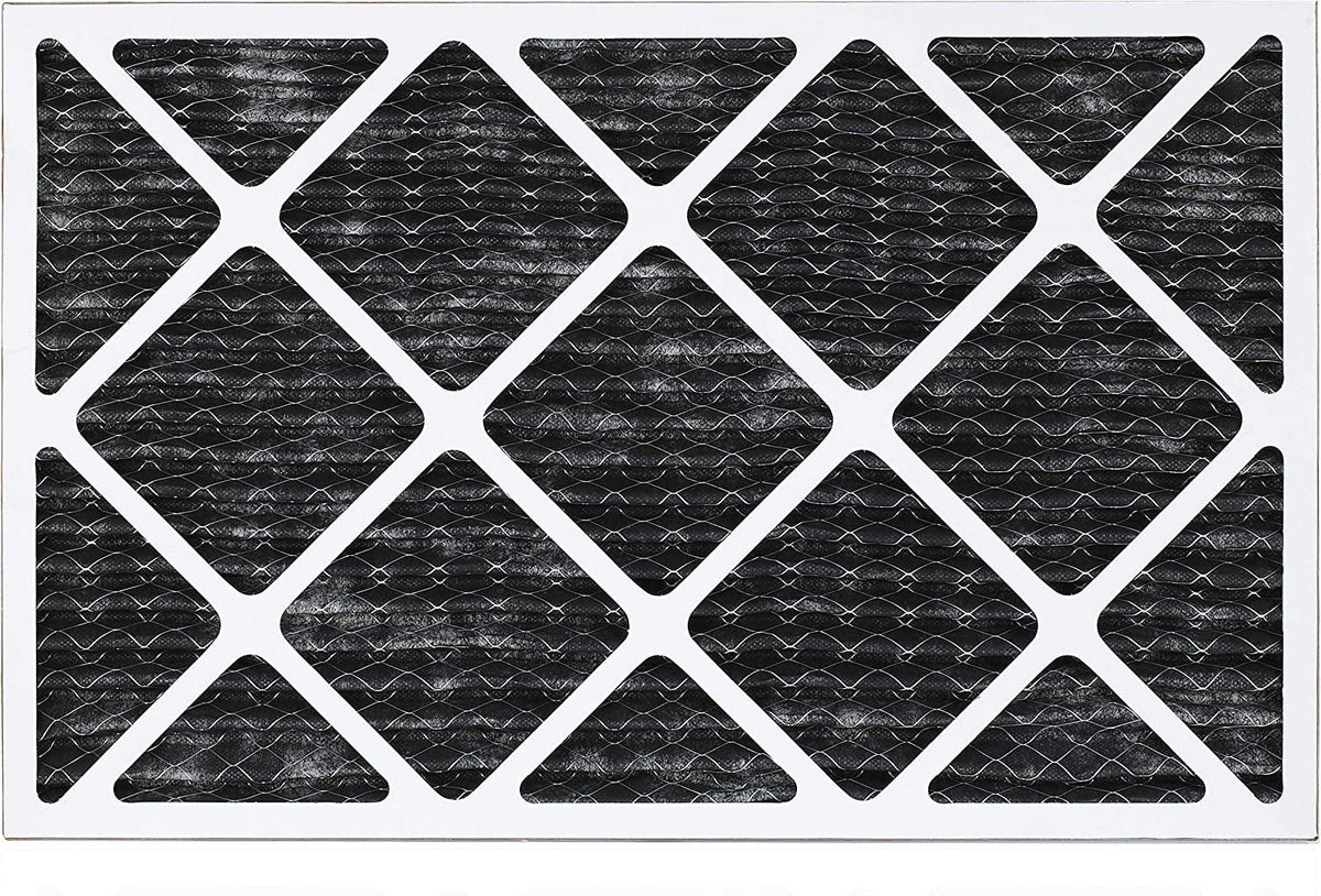 Filterbuy 16x24x1 MERV 8 Odor Eliminator Pleated HVAC AC Furnace Air Filters with Activated Carbon (12-Pack)