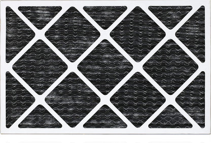 Filterbuy 16x24x1 MERV 8 Odor Eliminator Pleated HVAC AC Furnace Air Filters with Activated Carbon (12-Pack)