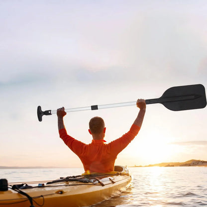 funtasica Canoeing Paddle Flexible Durable Beginners Float vessel Paddle ship Oars for Canoe Outdoor Activities Sports Kayaking Black