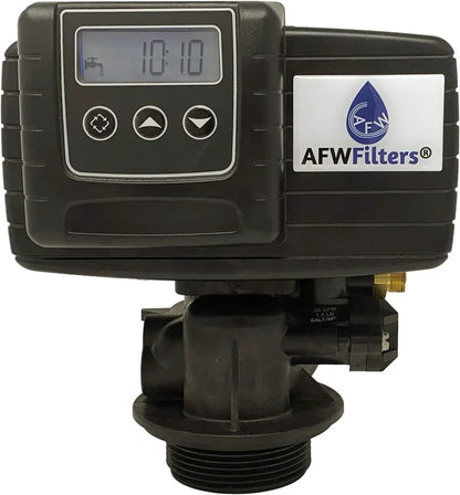 AFWFilters 2 cubic Foot 64k Whole Home Iron Pro aqua Softener with Fine Mesh Resin, 3/4" Plastic MNPT Connection, and Black Tanks