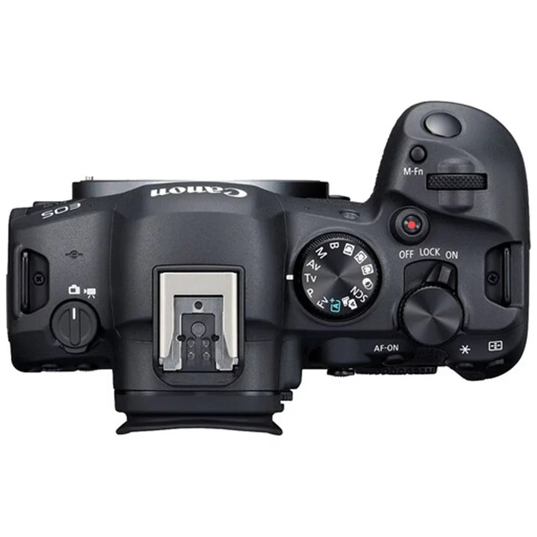 EOS R6 Mark II Mirrorless Camera with RF 24-105mm Lens + EF 75-300mm + Mount Adapter + SanDisk 128GB Memory Card + Case + LED Flash + ZeeTech Accessory Bundle