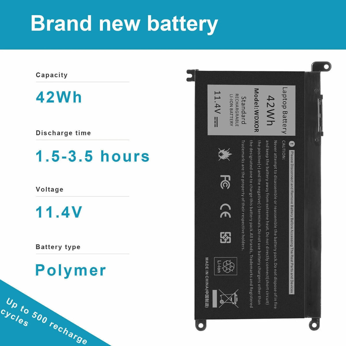 Battery For  Inspiron 14 7460,Inspiron 13 7368 7378