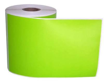 4 Rolls 4"x6" GREEN Color Direct Thermal Shipping Label appropriate with Zebra Eltron Printers