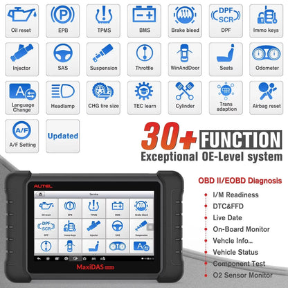 Autel Scanner MaxiDAS DS808K Auto Diagnostic Scan Tool,  ECU Coding,ABS Bleed, Oil Reset,Upgrade of DS708 MP808