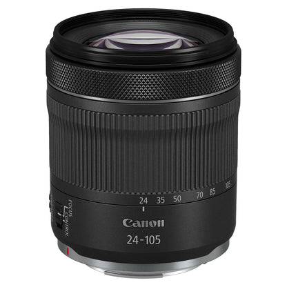 EOS R6 Mark II Mirrorless Camera with RF 24-105mm Lens + 2 Pack SanDisk 128GB Memory Card + LED Flash + Case + ZeeTech Accessory