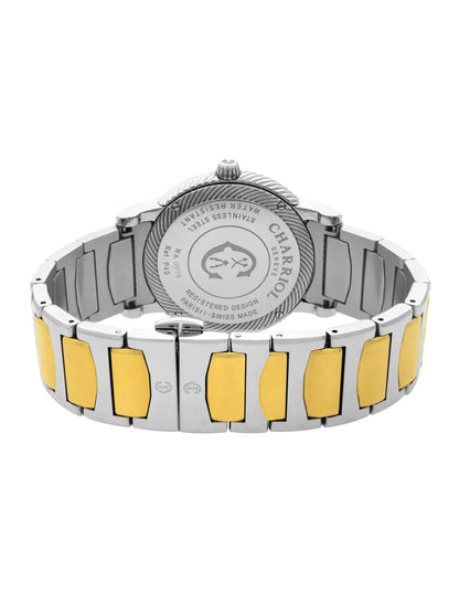 Charriol Parisii Two Tone Steel Silver Dial Quartz Unisex Watch P40SY2.931.001 Pre-Owned