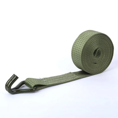 Etereauty 1 Set of 6M Length Bundling Belt Tie Down Straps Cargo Motorcycle Truck Luggage Ratchet Straps