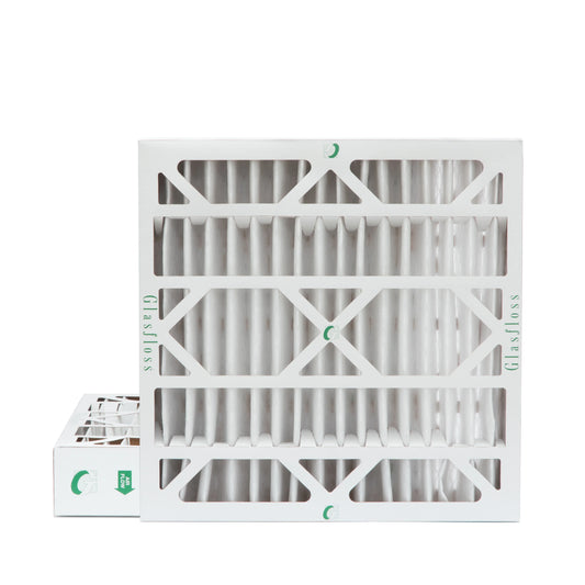 Actual Size: 19-1/2 x 19-1/2 x 3-3/4. 2 Pack of 20x20x4 MERV 10 Pleated 4" Inch Air Filters by Glasfloss