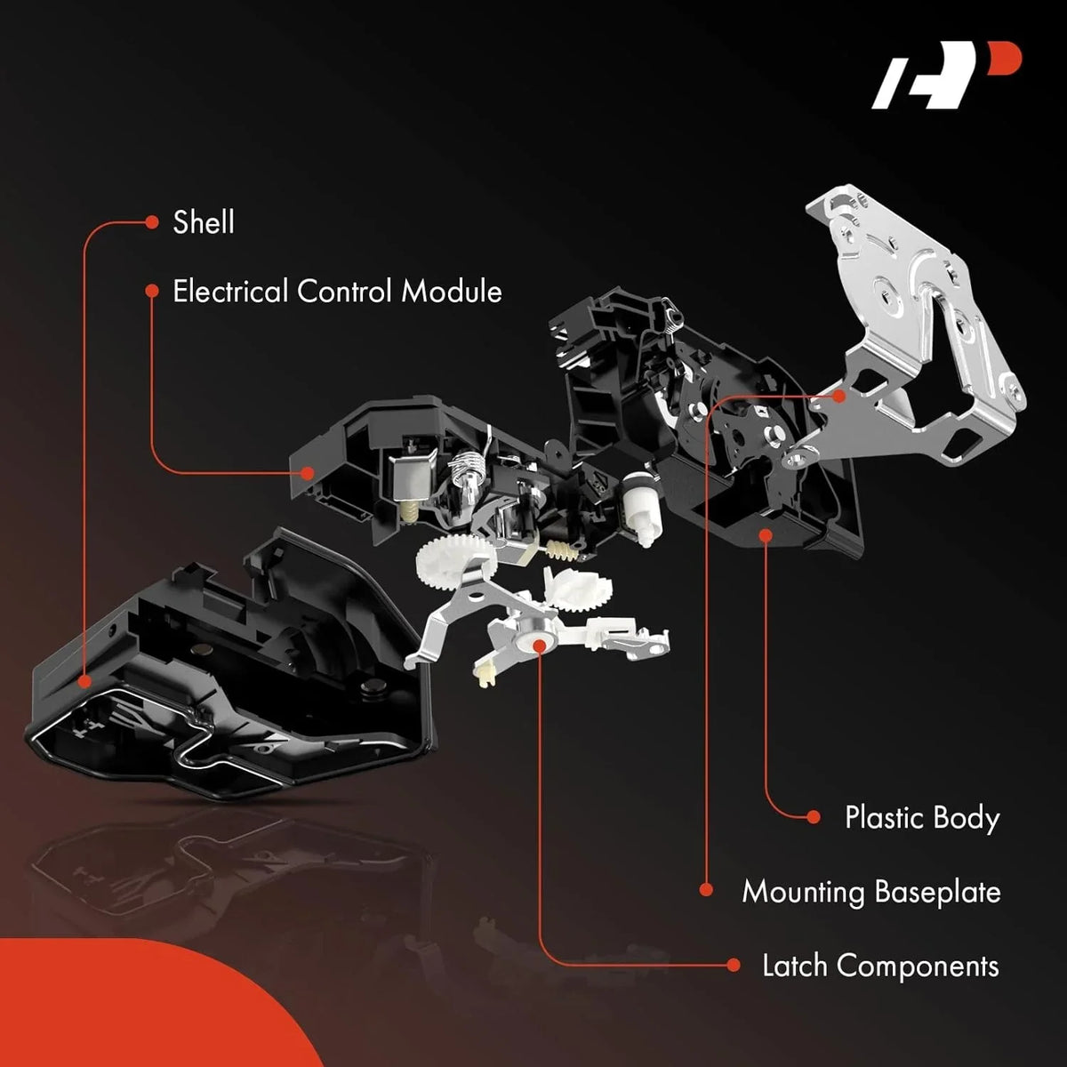 A-Premium Door Lock Actuator suitable with Jeep Wrangler 2007-2017 Wrangler JK 2018 Rear Driver Side