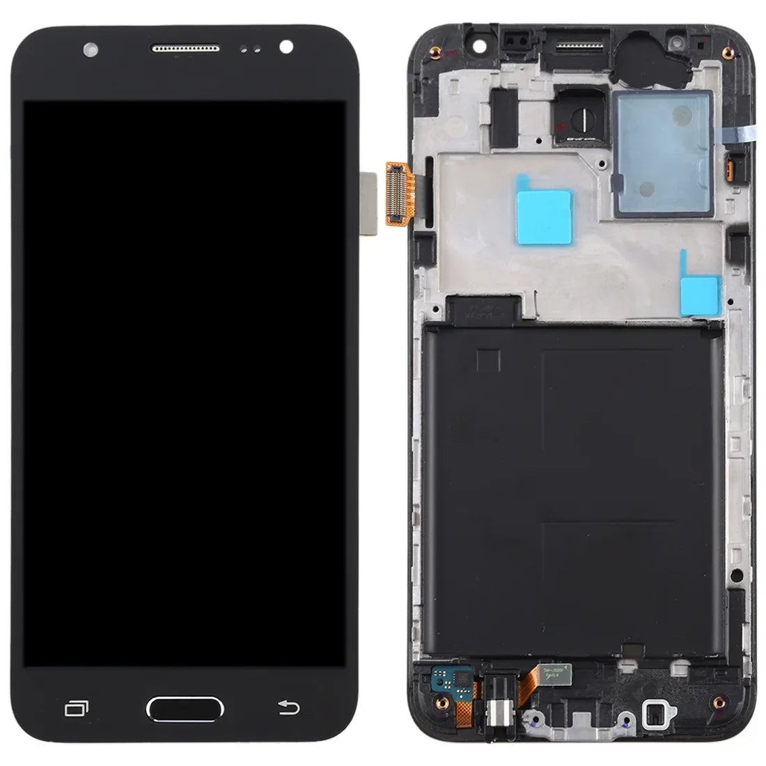 Cellphone Spare Parts  TFT LCD Screen for Galaxy J5  / J500F Digitizer Full Assembly with Frame