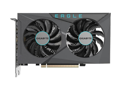 GIGABYTE GeForce RTX 3050 EAGLE OC 6G Graphics Card, 2x WINDFORCE Fans, 6GB GDDR6 96-bit GDDR6, GV-N3050EAGLE OC-6GD Video Card