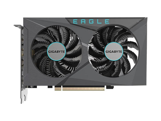 GIGABYTE GeForce RTX 3050 EAGLE OC 6G Graphics Card, 2x WINDFORCE Fans, 6GB GDDR6 96-bit GDDR6, GV-N3050EAGLE OC-6GD Video Card