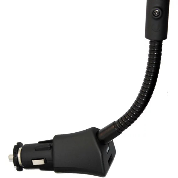 Car Mount Charger Socket Holder with USB Port Dock Cradle Gooseneck Swivel Black 3D for  Stylo 3, V10 V20 - Motorola Droid Turbo 2, Moto Z Droid Force Droid -  Galaxy J3 J5 J7, Note 3 4 5