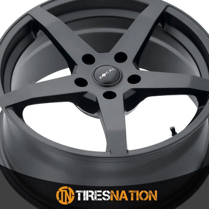 Focal 455U F-55 17x8 5x120 +35mm Black/Machined Wheel Rim 17" Inch