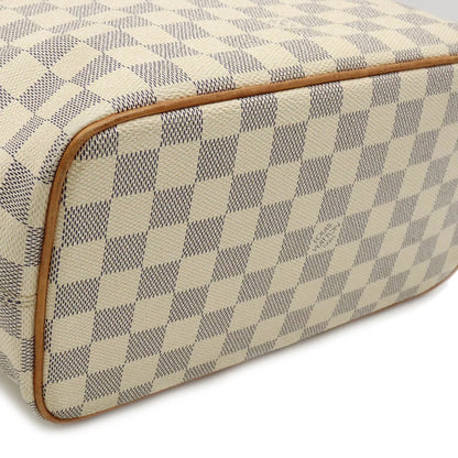 Authenticated Used LOUIS VUITTON Louis Vuitton Damier Azur Saleya PM Handbag Tote Bag Shoulder N51186