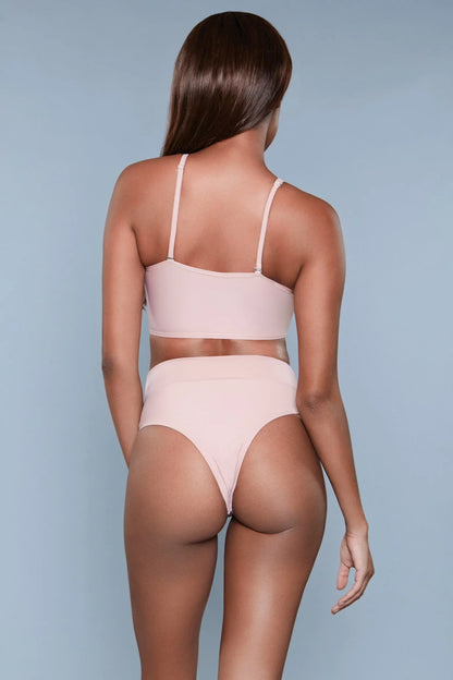 BeWicked  Women Chanity Swimsuit, Pink - Extra Large - 2 Piece