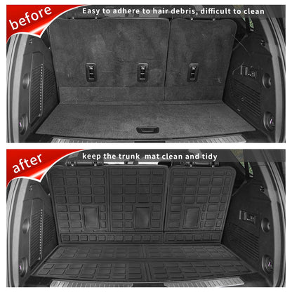 Fit 2021-2023 Chevrolet Tahoe GMC Yukon Rear Trunk Mat Cargo Liner Back Seat protector Protector Chevy Tahoe Accessories